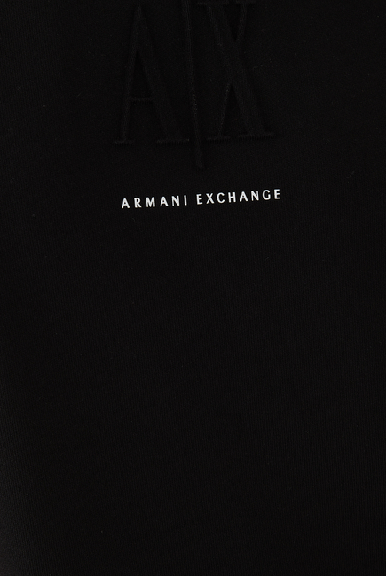 فستان بنمط سويت شيرت جيرسي بنقشة شعار AX الشهير